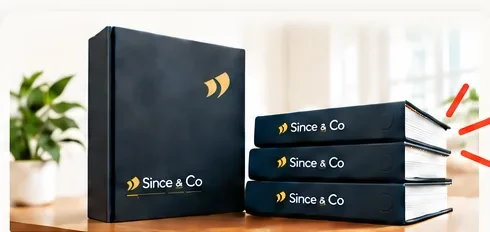 Coffret et classeurs rassemblant la mémoire métier d'une entreprise